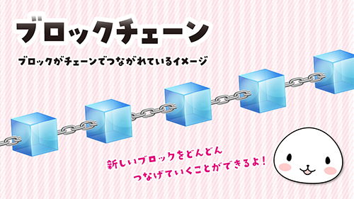 NFTアートにはブロックチェーン技術がつかわれている:チェーンでつながれたブロック